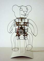 Tic-Toc, wire Bear with Walking Motion.