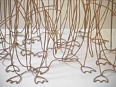 Ooowh!, penguins installation, detail view.